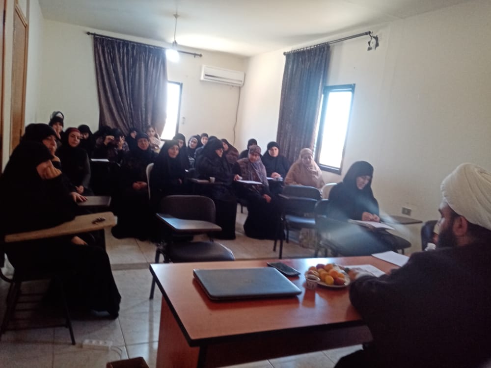 لقاءً ثقافياً مع المدرسات في الهيئات النسائية في منطقة البقاع  / قطاع بريتال